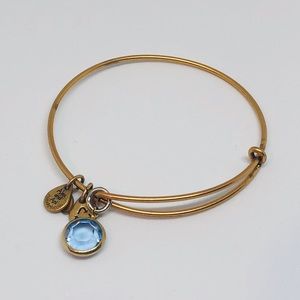 Alex and Ani Aquamarine Gem Bangle